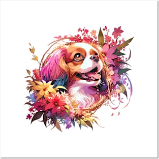 English Toy Spaniel Celebrates Mothers Day - Cherished Dog Mom Gift Posters and Art